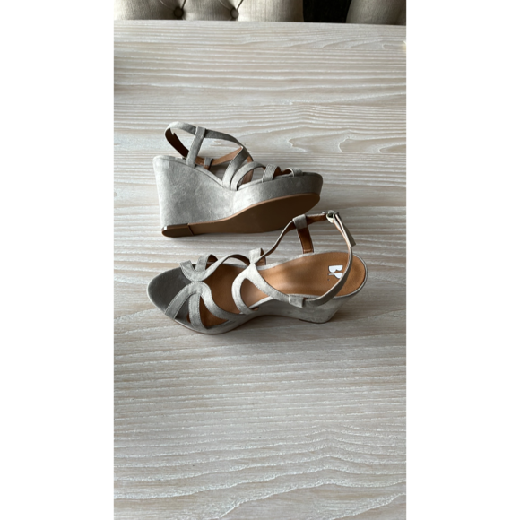 BP Sky Wedge Sandal Nordstrom in grey suede size 9 NWOT - Picture 6 of 15